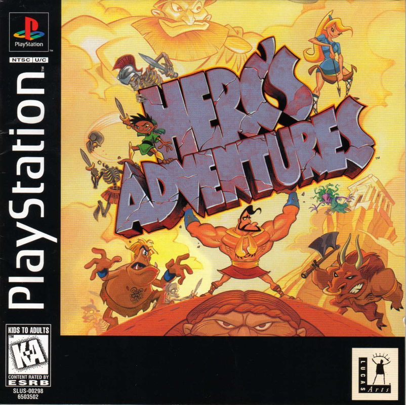 Herc's Adventures box art for Playstation